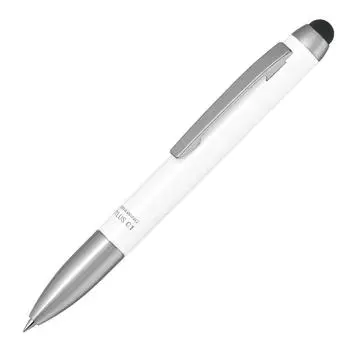 Zebra Ballpoint Pen with Touch Pen Stylus C1 White 10 Pieces B-P-ATC1-W