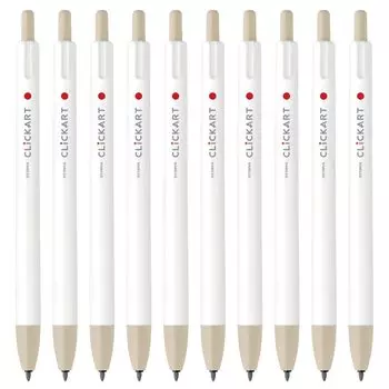 Zebra Clickart Sand 10 Water-Based Pen, Beige, Pens, B-WYSS22-SBE