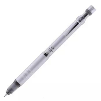 Zebra DelGuard Type Lx Mechanical Limited Edition Metallic Silver 0.5 Pencil, (A-MA86-Z-MTS)