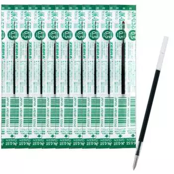 Zebra gel ballpoint pen refills, multicolor, multifunctional JK-0.5 lead, green, 10 pieces B-RJK-G