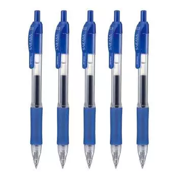 Zebra Gel Ballpoint Pen Sarasa 0.5mm Blue Set of 5 P-JJ3-BL5-AZ