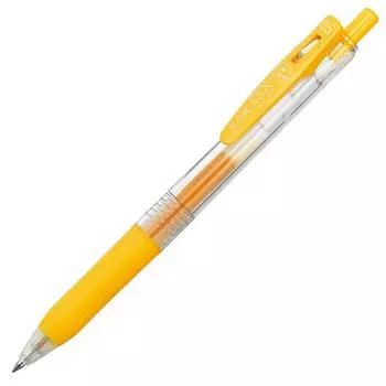 ZEBRA Gel Ballpoint Pen Sarasa Clip Yellow 10 Pieces 0.5 B-JJ15-Y