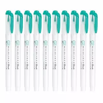 Зебра Хайлайтер Мягкие румяна Liner Blush Мягкий летний зеленый 10 штук B-WFT8-MSG