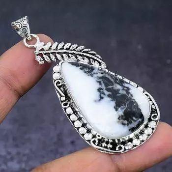Zebra Jasper Gemstone 925 Steling Silver Jewelry Pendant 2.76 i2a41