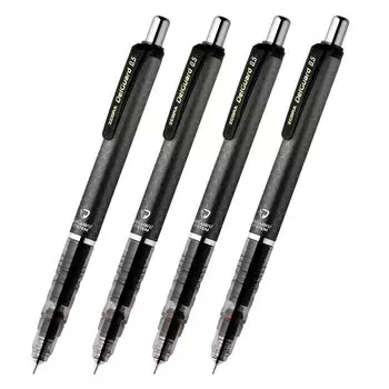 ZEBRA Mechanical Pencil Delguard Honeycomb Gray Set of 4 0.5mm P-MA85-HGR-4AZ