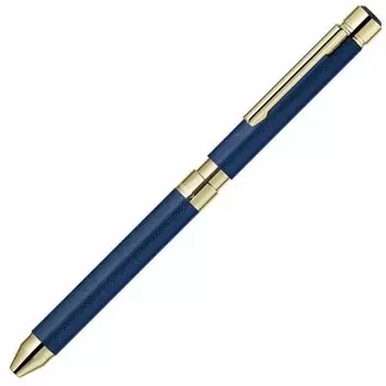 ZEBRA Multi-Function Pen Shabo X SL6 Leather Navy SB36-LNV