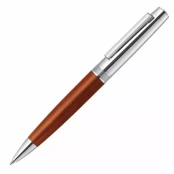 Zebra Oil-Based Ballpoint Pen Fillare Wood Twist Type 0.7 Silver P-BA77-WDS