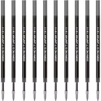 Zebra oil-based ballpoint pen refill Bren NC-0.7 lead black 10 pieces B-RNC7-BK