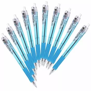 Zebra Oil-Based Ballpoint Pen Tapli Clip 0.7 Light Blue 10 Pieces B-BN5-LB