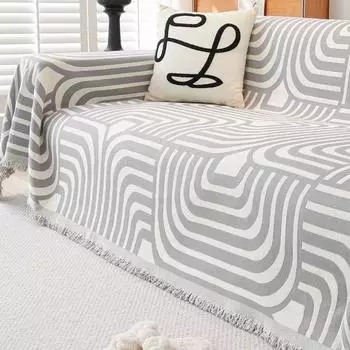 Zebra Pattern Chenille Sofa Towel Four Seasons Universal All-Inclusive Sofa Cover Dust Cover Living Room One-Piece Sofa Cover Cloth 180*130cm