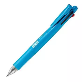 Zebra Pen 4 Colors Sharp Fresh Blue 10 Pieces BB4SA1FBL Multi-Function + Clip-on Multi-F