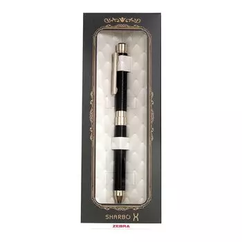 Zebra Pen Shabo X SL6 Gift Set with Refill Leather Black Multi-Function SB36-GS-LBK