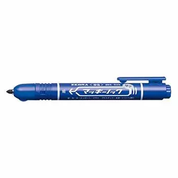 Zebra Permanent Marker Mackinnock Fine Point Blue Set of 2