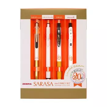 ZEBRA Sarasa 20th Limited Family Set SE-JJ15-20TH-WGO чёрный