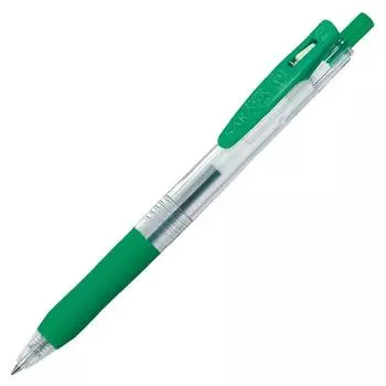 Zebra Sarasa Clip Gel Ballpoint 10 Pen, 0.4mm, Green, Pens, B-JJS15-G
