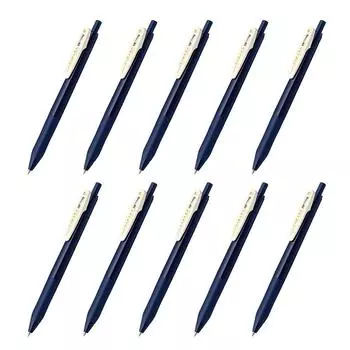 Zebra Sarasa Clip Gel Ballpoint Dark Pen, 0.5mm, Blue, 10-Piece Set, B-JJ15-VDB