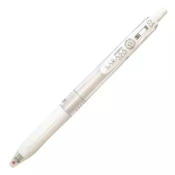 Zebra Sarasa Clip Gel Ballpoint Pen 0.5mm Milk White JJ15-MKW