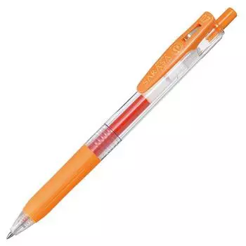 Zebra Sarasa Clip Gel Ballpoint Red 10 Pen, 0.7 , Orange, Pens, B-JJB15-ROR