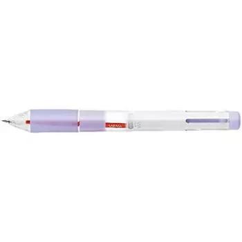 Zebra Sarasa Select Soft Multi-Function Pen, Grip, 5-Color Holder, Purple, S5A25-PU