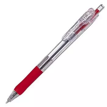 Zebra TapliClip Ballpoint 10 Oil-Based Pen, 0.5mm, Red, Pens, B-BNS5-R