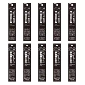 ZEBRA water-based pen refill WSM lead black ink 10 pieces B-P-RWSM-BK
