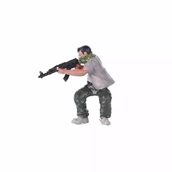 ZEDACAKAI 1/64 фигурка банда идет на войну перестрелка на мотоцикле миниатюрная смоляная модель декорации реквизит цветная модель-№2