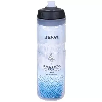 Zefal Arctica Pro 75 Cycling Insulated Drink 1677 Bottle, Silver/Blue, 750ml,