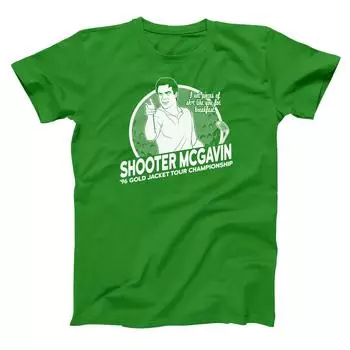 Зеленая базовая футболка унисекс Shooter Mcgavin Golf Champ Funny Billy Madison Humor S