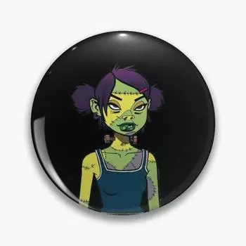 Зеленая булавка на мягкой пуговице для девочек, милый подарок, ювелирные изделия, модная одежда, креативный значок с воротником на шляпе, декор для любовника, забавная булавка на лацкан для женщин