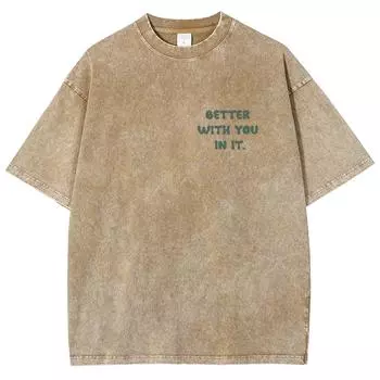 Зеленая футболка с рисунком из мультфильма «Земля» женская свободная свободная рубашка свободного покроя с коротким рукавом нейтрального цвета, базовый топ высокого качества S