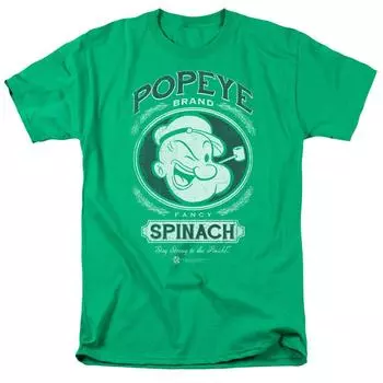 Зеленая футболка унисекс Popeye cy Spinach IDW Comics Kelly S