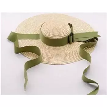 Зеленая лента, европейский модельный показ, стильная летняя соломенная шляпа ручной работы с ветровыми полями для отдыха, пляжная женская кепка, женская шляпа от солнца 15cm brim