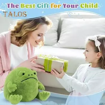 Зеленая лягушка кукла игрушка плюшевая лягушка фигурка обнимающаяся подушка украшение для дома для детей взрослых девочек мальчиков Frog