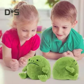 Зеленая лягушка кукла игрушка плюшевая лягушка фигурка обнимающаяся подушка украшение для дома для детей взрослых девочек мальчиков Frog