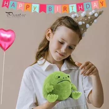 Зеленая лягушка кукла игрушка плюшевая лягушка фигурка обнимающаяся подушка украшение для дома для детей взрослых девочек мальчиков Frog