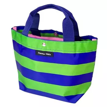 Зеленая мини-сумка-тоут с каймой [Ханна Фла]