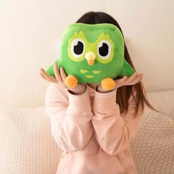 Зеленая ночная сова, плюшевая игрушка, мультяшная птица, плюшевая игрушка, большие глаза, кукла-животное, подушка для дома, офиса, спальни, украшение для детей, девочек, взрослых, Рождество зелёный