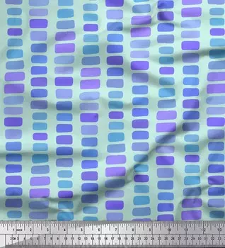 Зеленая японская креп-атласная ткань Soimoi, мазок кисти, абстрактная ткань с принтом, 42 дюйма по метрам 42 Inch Wide - Cotton Voile зелёный