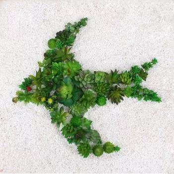 Зеленая весна осень искусственные суккуленты растения рождественская вечеринка на Хэллоуин домашний сад настольный декор искусственная цветочная головка