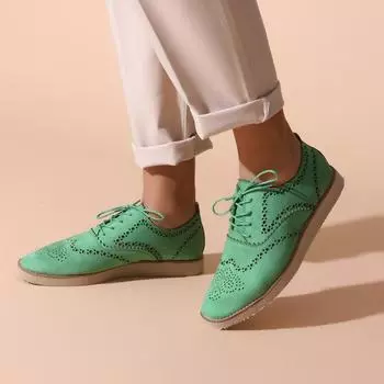 Зеленая женская повседневная обувь