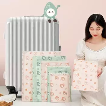 Зелено-розовая сумка для хранения PE Организационная сумка Износостойкая дорожная сумка для сортировки багажа 28x40cm зелёный