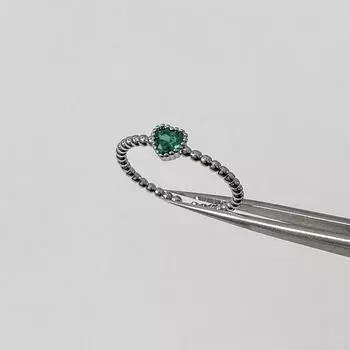 Зеленое кольцо Love, женское, легкое, роскошное, нишевое, дизайн, чувство, кольцо в форме сердца с цирконием, модное, пара, кольцо на указательный палец, открытие