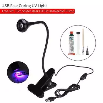 Зеленое масло УФ-отверждаемая паяльная маска краска предотвращает коррозийное искрение для BGA PCB ремонтный инструмент мягкая щетка USB светодиодная игла