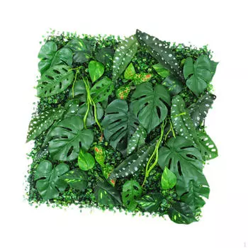 Зеленое настенное покрытие из искусственной травы для наружного применения Style D