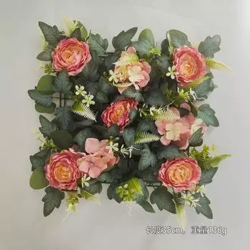 Зеленое растение пион цветочный ряд цветочная стена подходит для свадебного фона украшение мероприятия улучшение дома реквизит для фотографий розовый