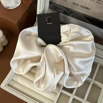 Зеленые атласные резинки для волос для девочек, женщин, эластичная резинка для волос, держатель для хвостика, резинки, модные однотонные резинки, аксессуары