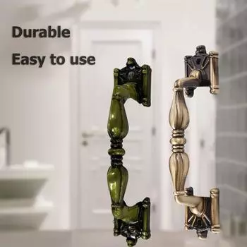 Зеленые бронзовые ручки-скобы, винтажная входная ручка, металлическая многофункциональная, старинная, портативная, в китайском стиле, практичная для украшения дома 2906-96