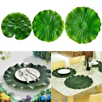 Зеленые искусственные листья, не выцветающие, полезные пальмовые листья S