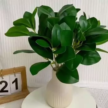 зеленые Искусственные растения Желудевые пеперомии Искусственные кустарники Растения Зеленые растения Двор A
