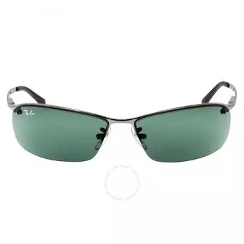 Зеленые классические прямоугольные солнцезащитные очки унисекс Ray Ban RB3183 004 71 63